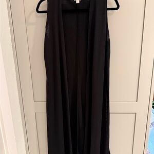 LuLaRoe Joy (Black Sleeveless Duster Vest)